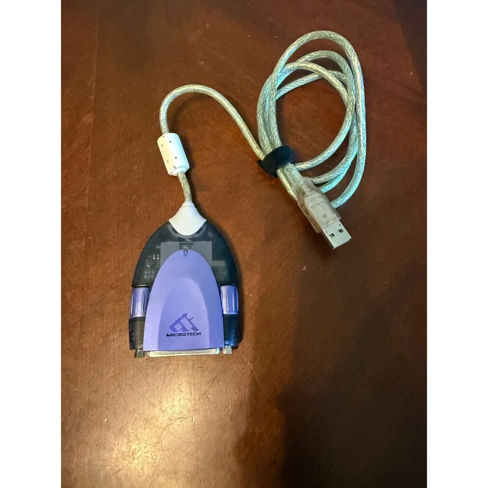 Microtech USB-SCSI-DB25 Adapter USB to SCSI Converter Vintage Mac PC